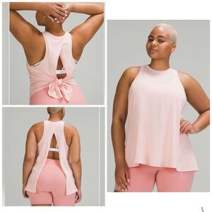 Lululemon Pink All Tied Up Tank 6 Women